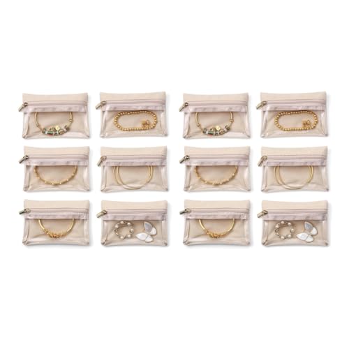 MAYCREATE® 12 Pcs Jewellery Organisers Pouch with Zipper Small Velvet Jewellery Pouches for Storage Travel Transparent Cover Jewelry Pouch for Necklaces Bracelets Rings Earrings Brooches MAYCREATE® 12 Pcs Jewellery Organisers Pouch with Zipper Small Velvet Jewellery Pouches for Storage Travel Transparent Cover Jewelry Pouch for Necklaces Bracelets Rings Earrings Brooches